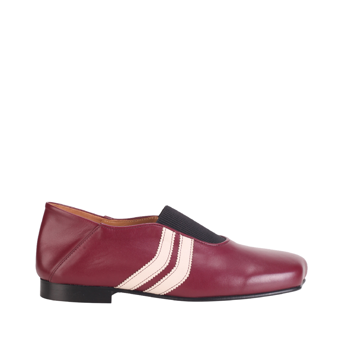 Egonlab Ballerina strap burgundy loafer men