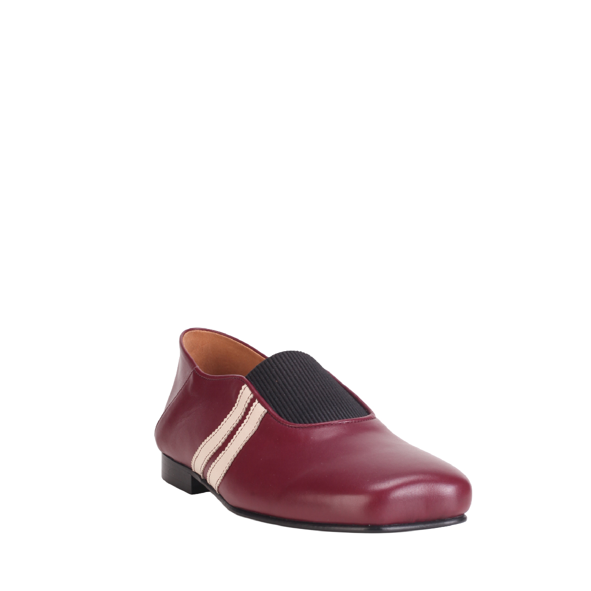 Egonlab Ballerina strap burgundy loafer men