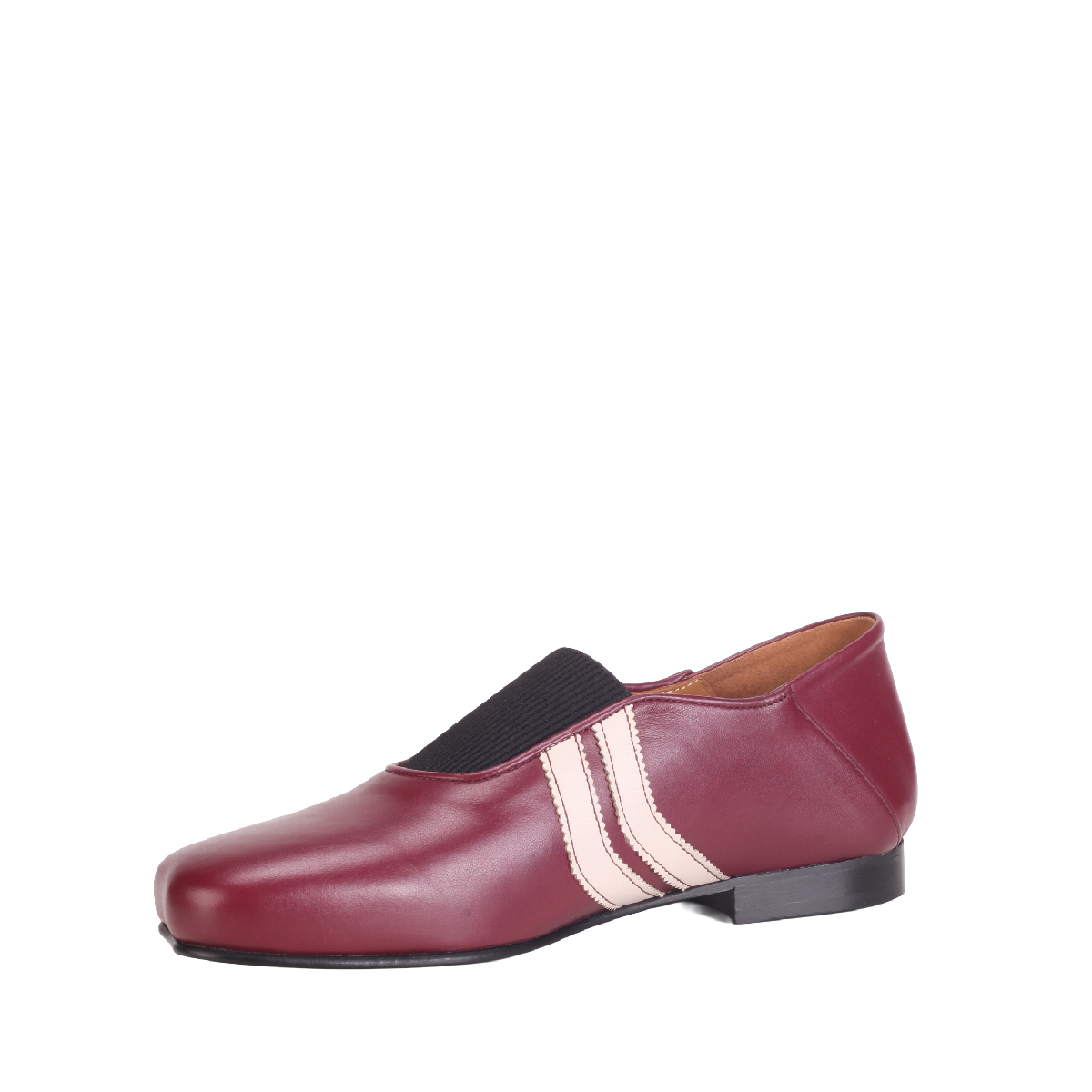 Egonlab Ballerina strap burgundy loafer men