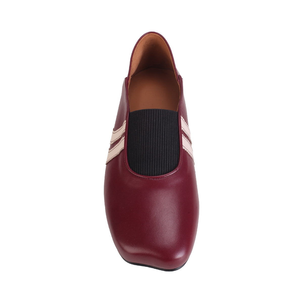 Egonlab Ballerina strap burgundy loafer men