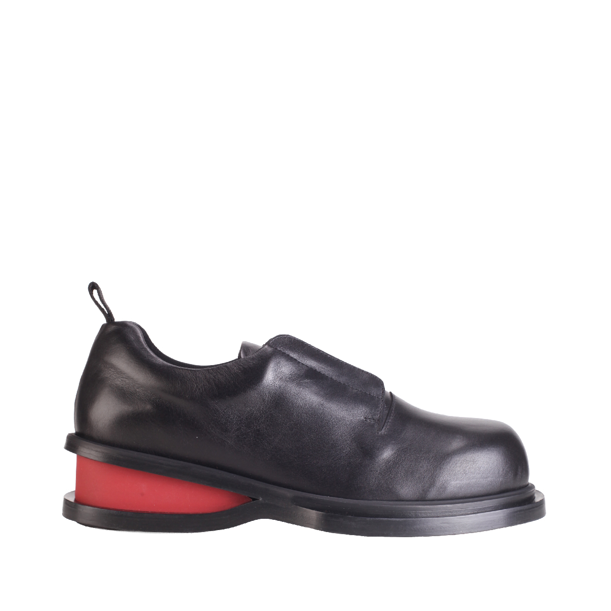 Egonlab pulsar derby shoes leather with red heel detail man