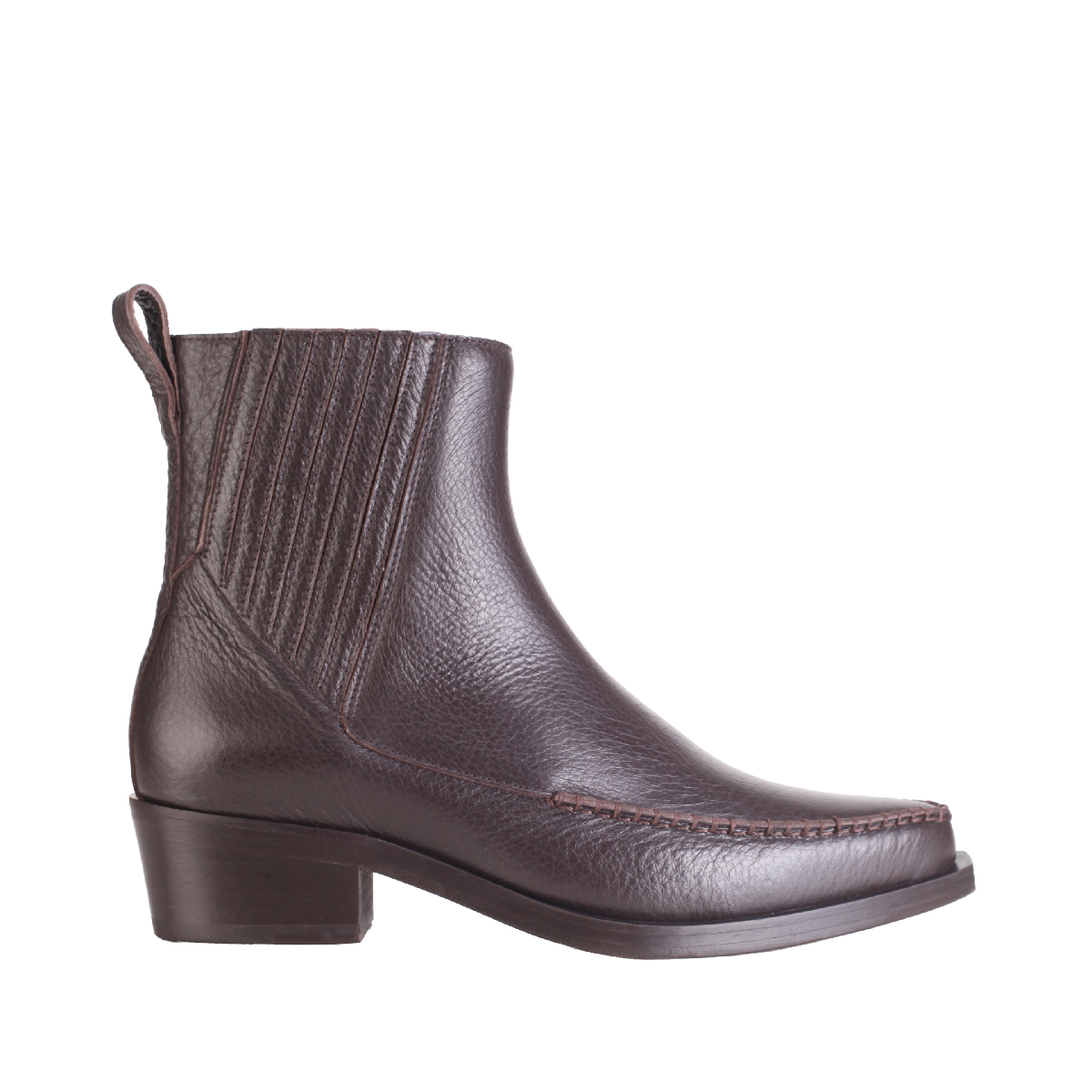 Nullus chelsea boot dark brown leather man