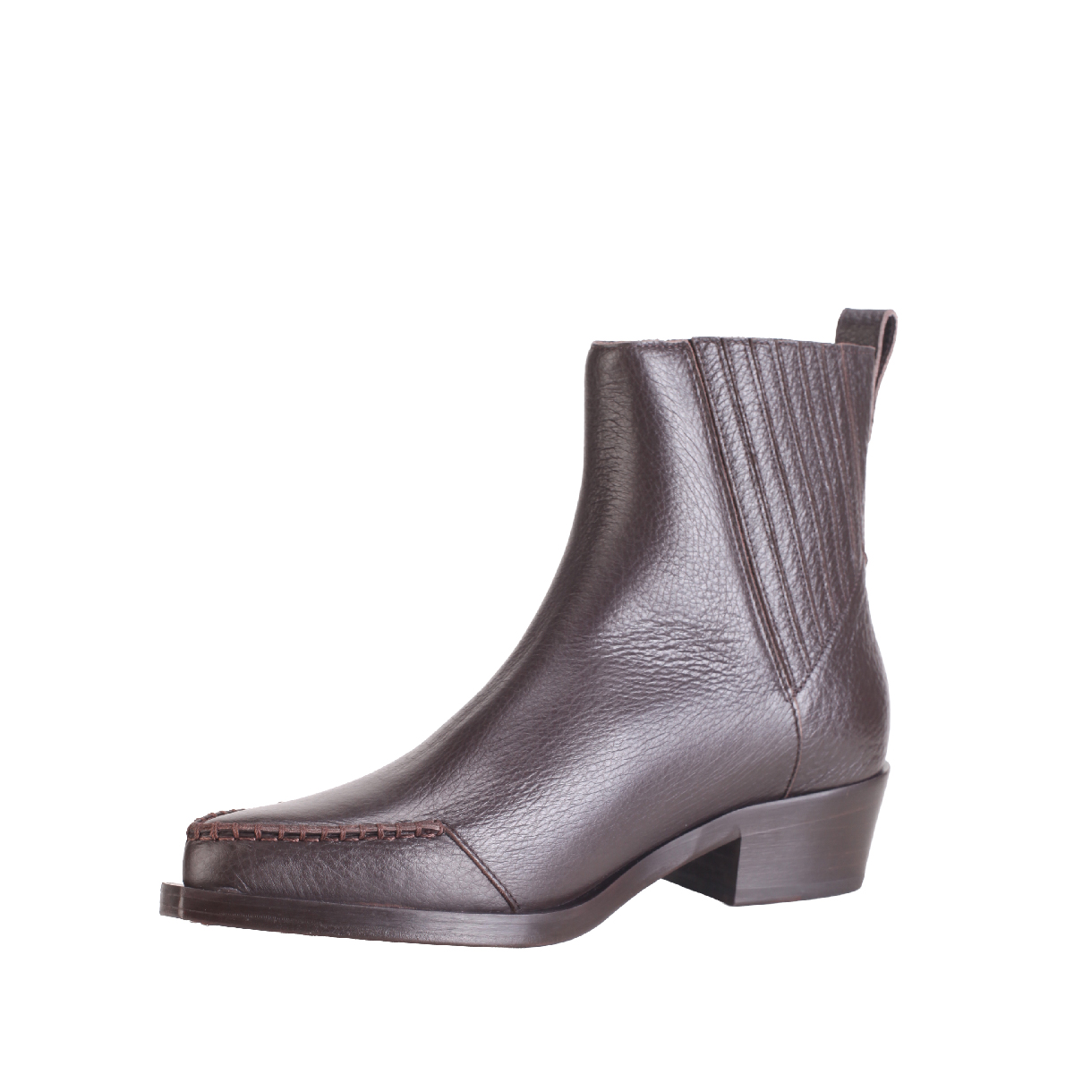 Nullus chelsea boot dark brown leather man