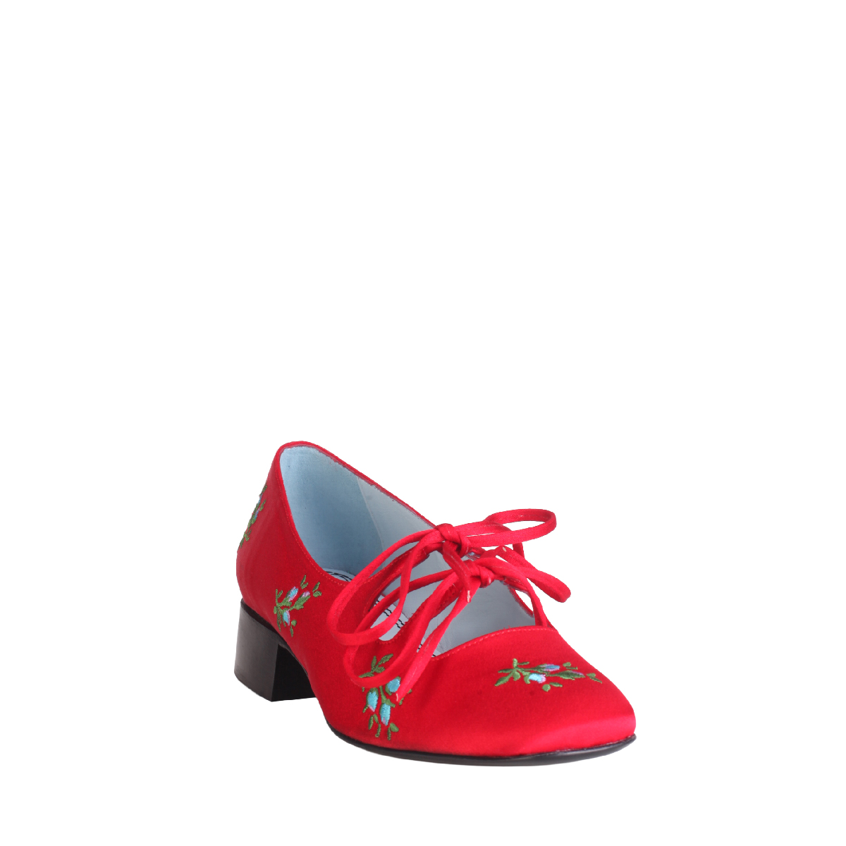  Nicole Saldaña pumps red flower women 