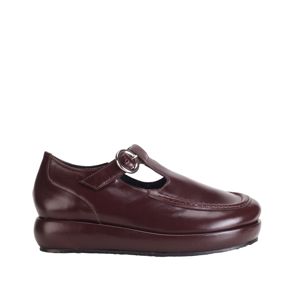 Nicole Saldaña Molly burgundy shoes woman 