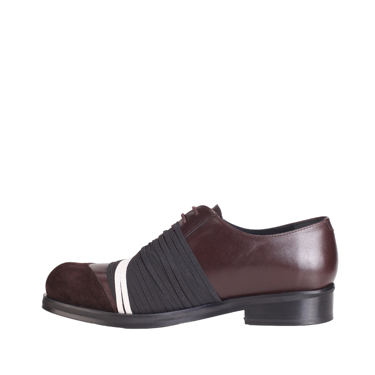  Stefan Cooke lace shoes elastic brown leather man