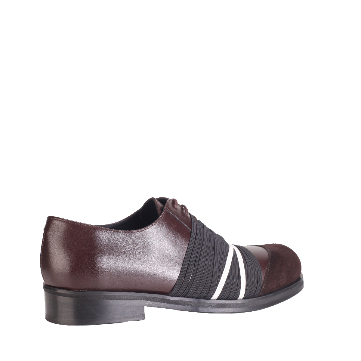  Stefan Cooke lace shoes elastic brown leather man 