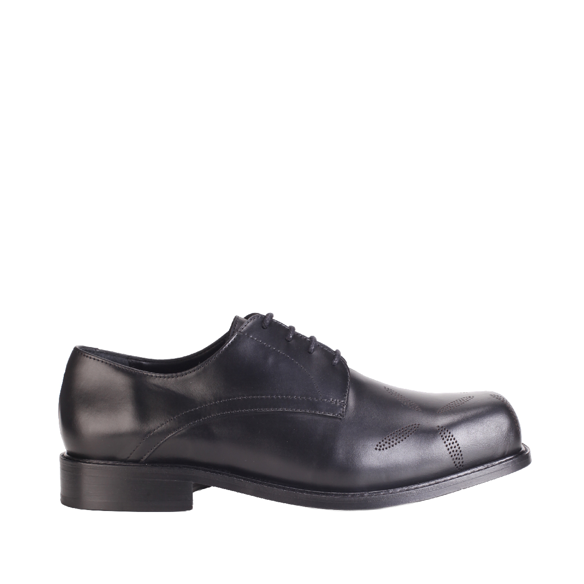 Stefan Cooke black leather shoes man  