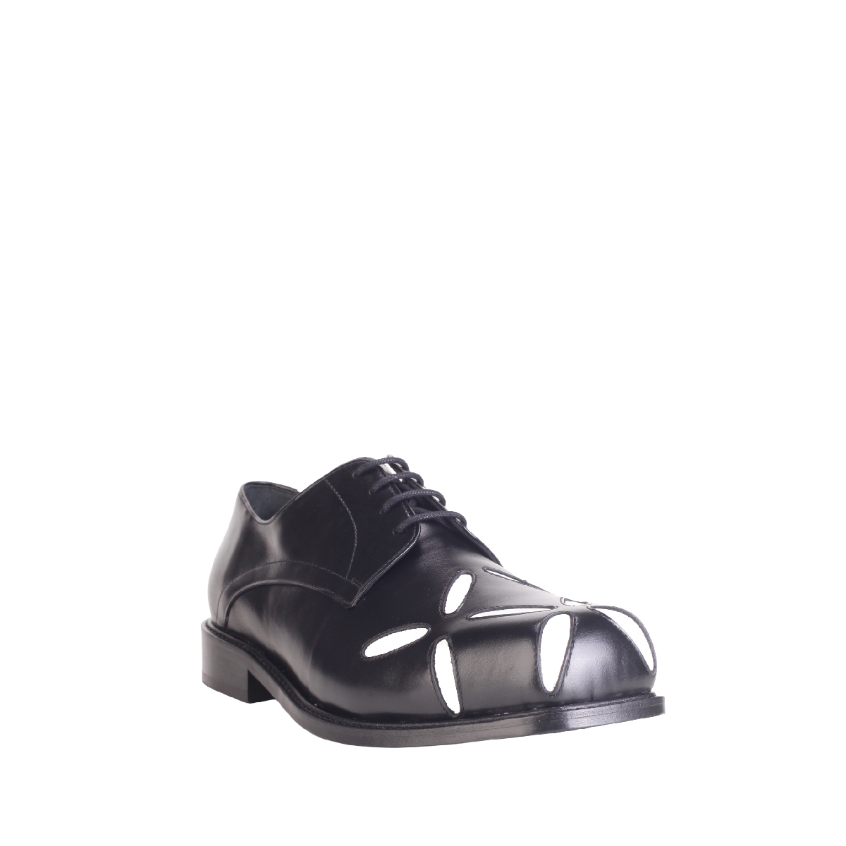 Stefan Cooke square lace shoes leather black man