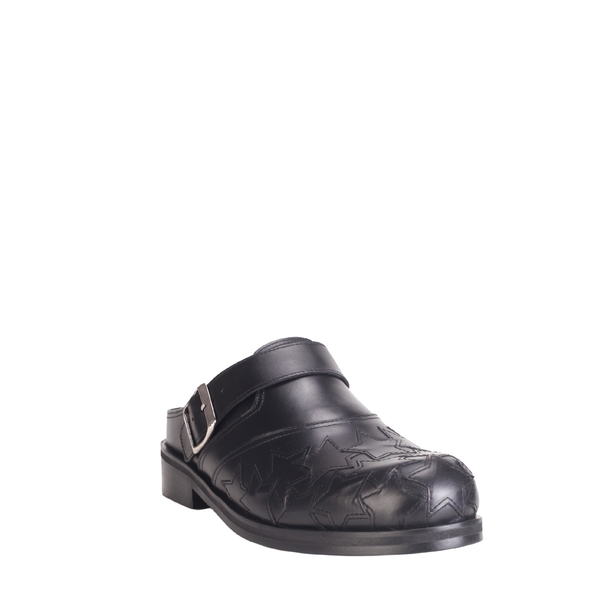 Stefan Cooke black leather mule shoes man 