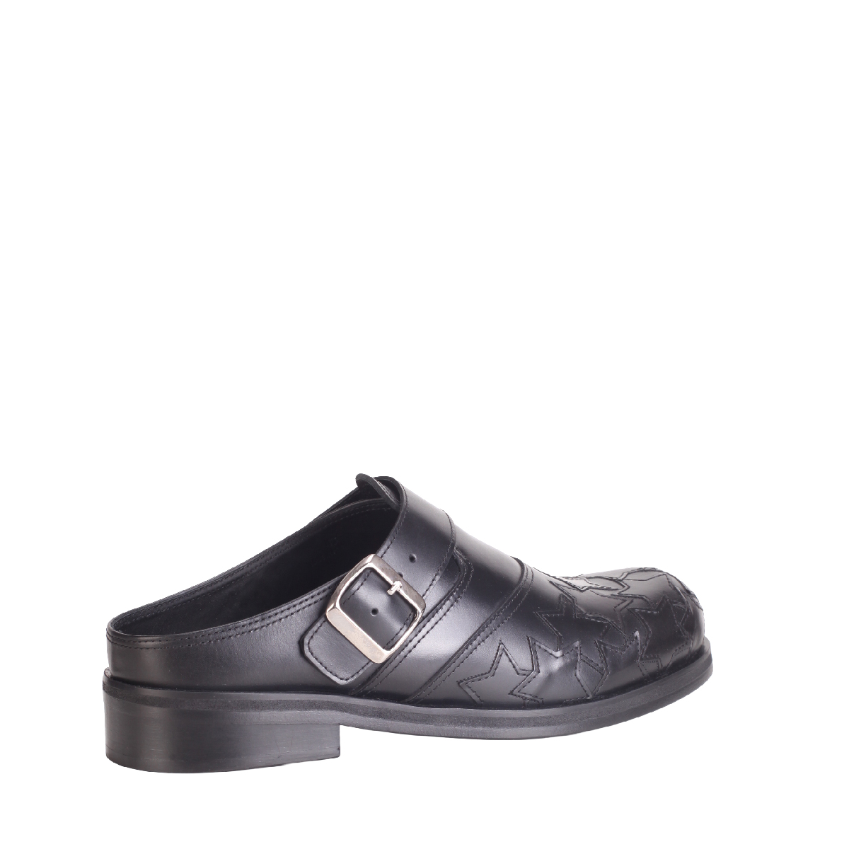 Stefan Cooke black leather mule shoes man 
