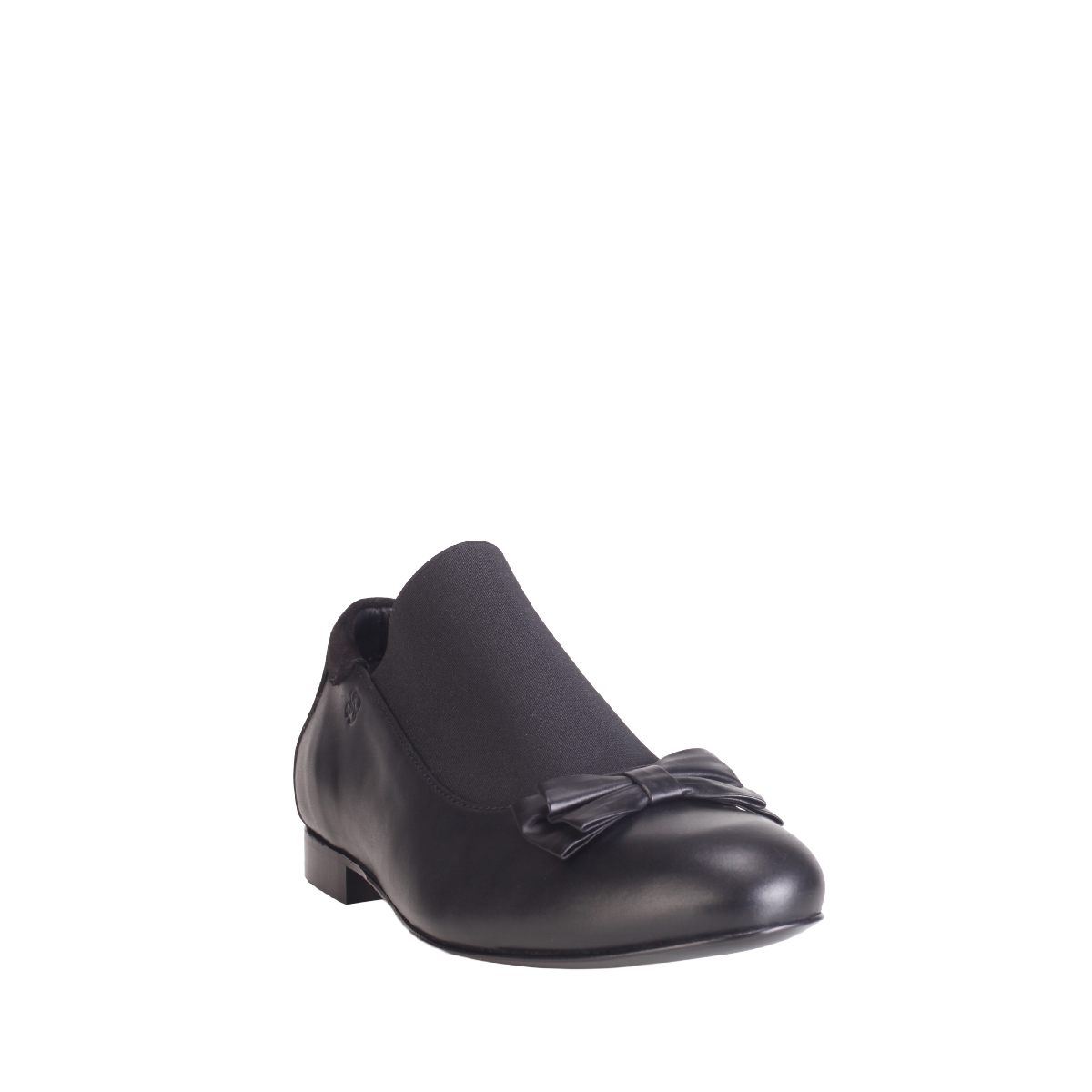 Stefan cooke elastic shoe black leather woman