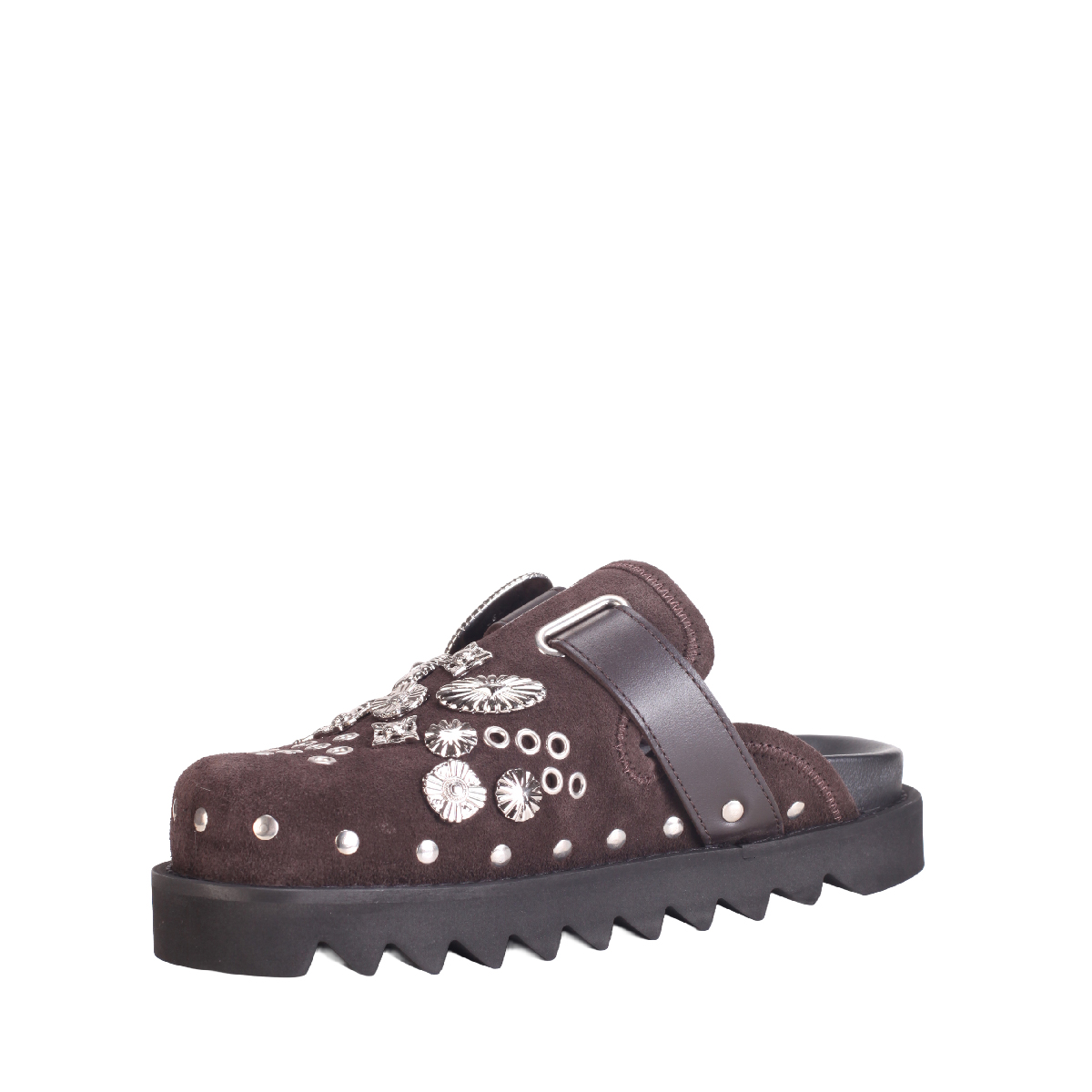  Toga Pulla AJ1058 brown suede clogs 