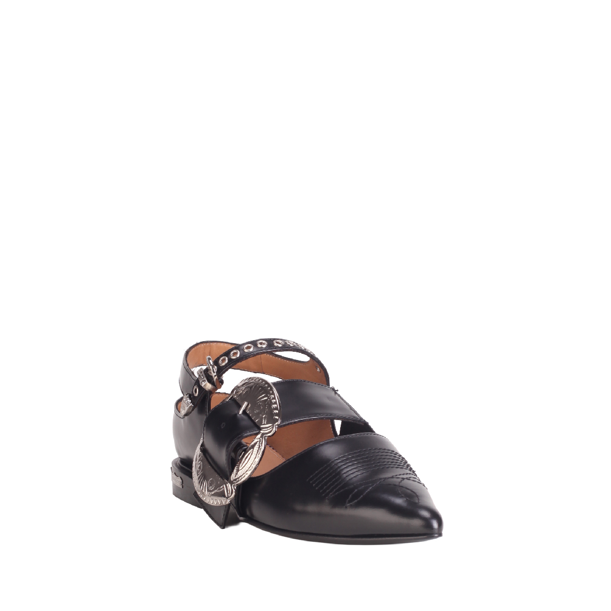 Toga Pulla AJ1232 black ballerina flats shoes Woman