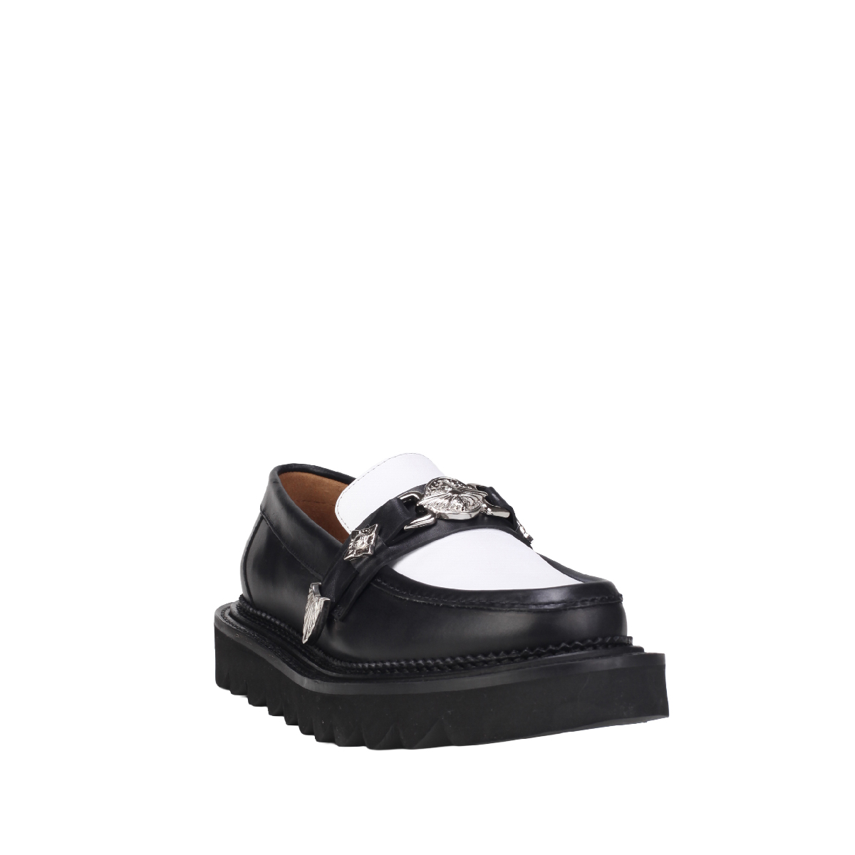  Toga Pulla AJ1243 loafer black white Women 