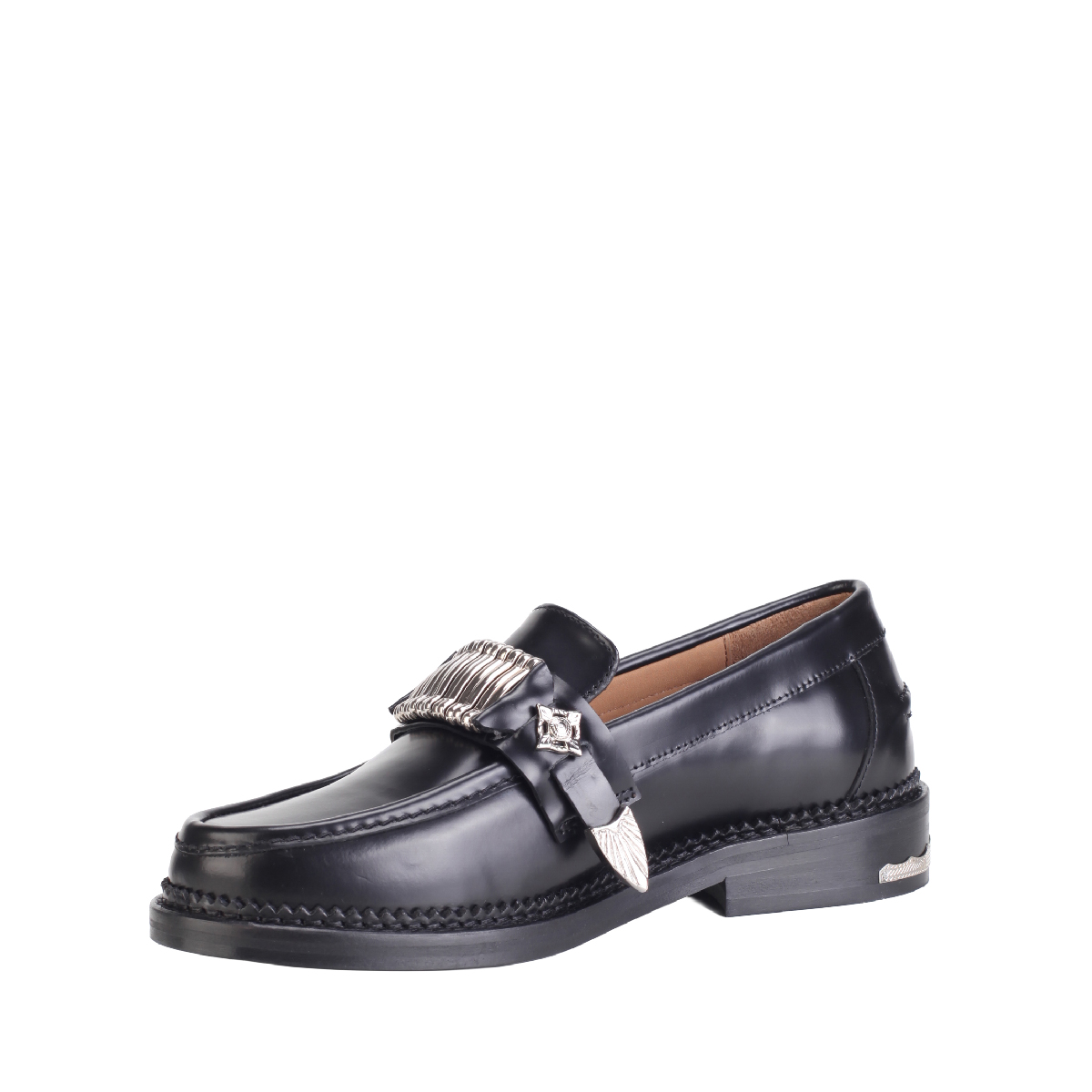  Toga Pulla AJ1300 black leather loafers  woman 