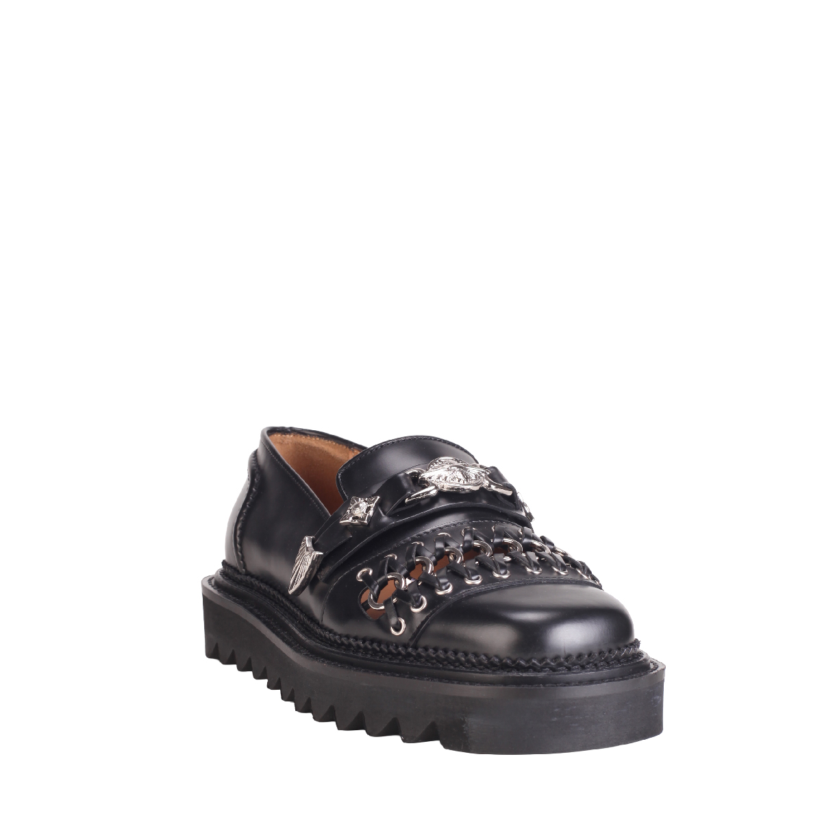  AJ1330 leather loafer black men 