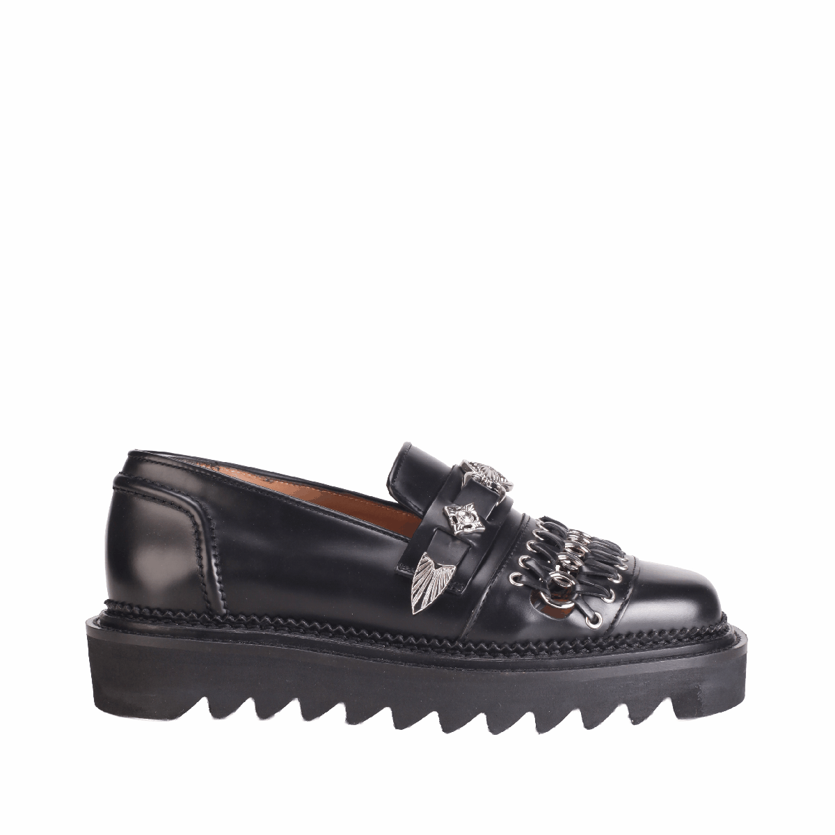  AJ1330 leather loafer black men