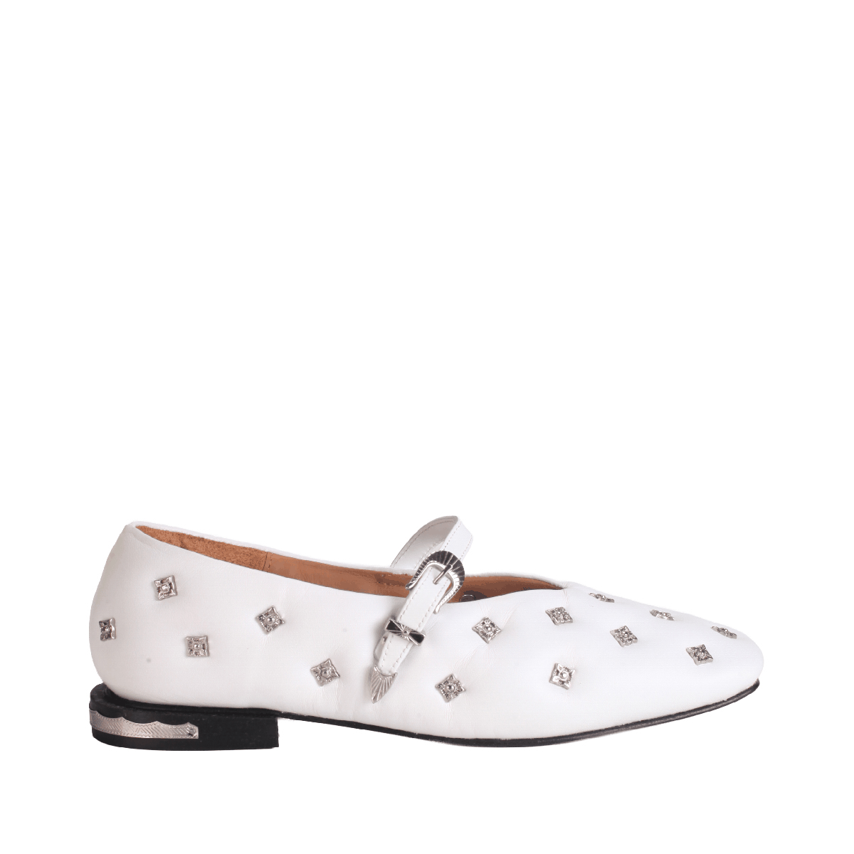 Toga Pulla AJ1342 white leather ballerina  woman 