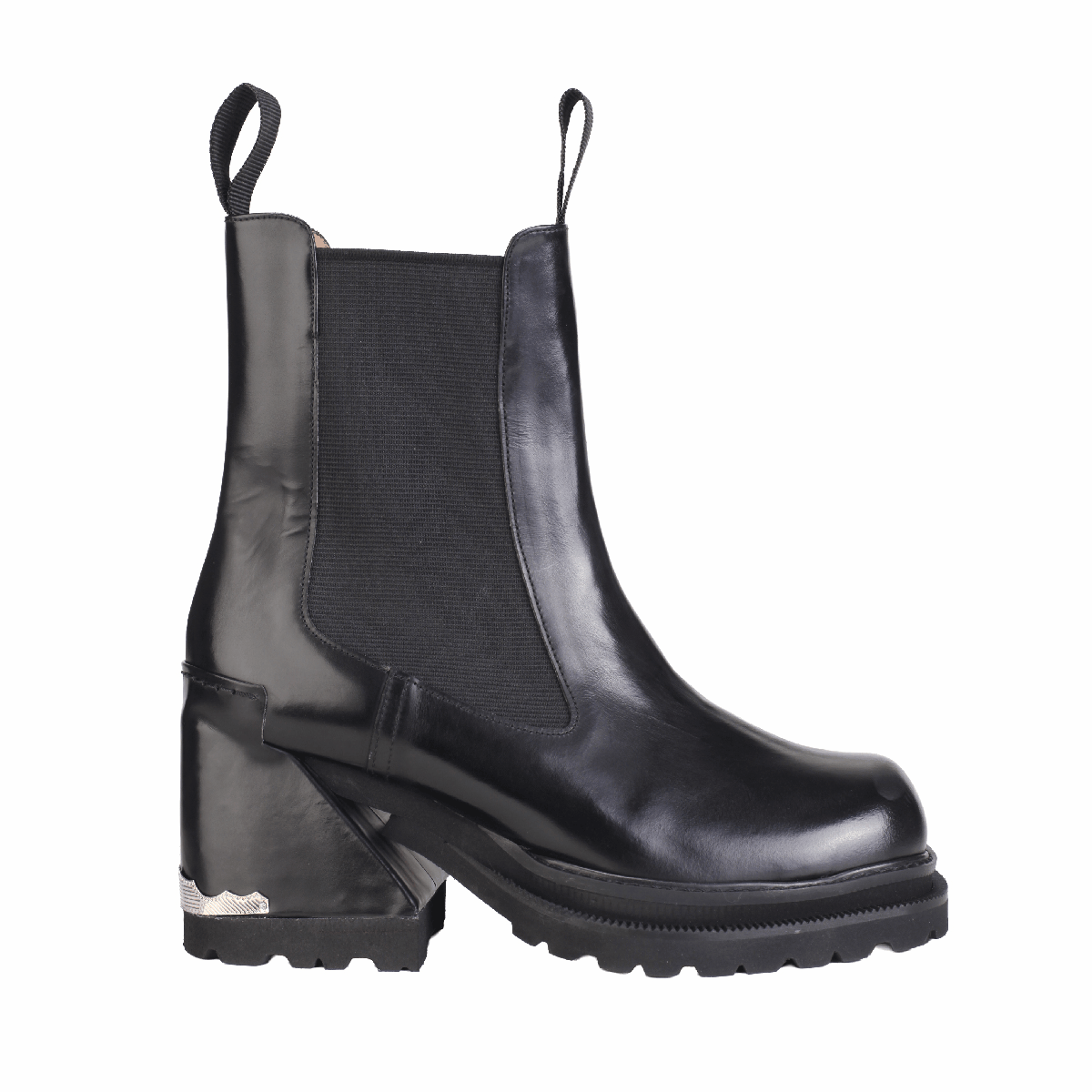  Toga Pulla AJ1363 black leather boots Women