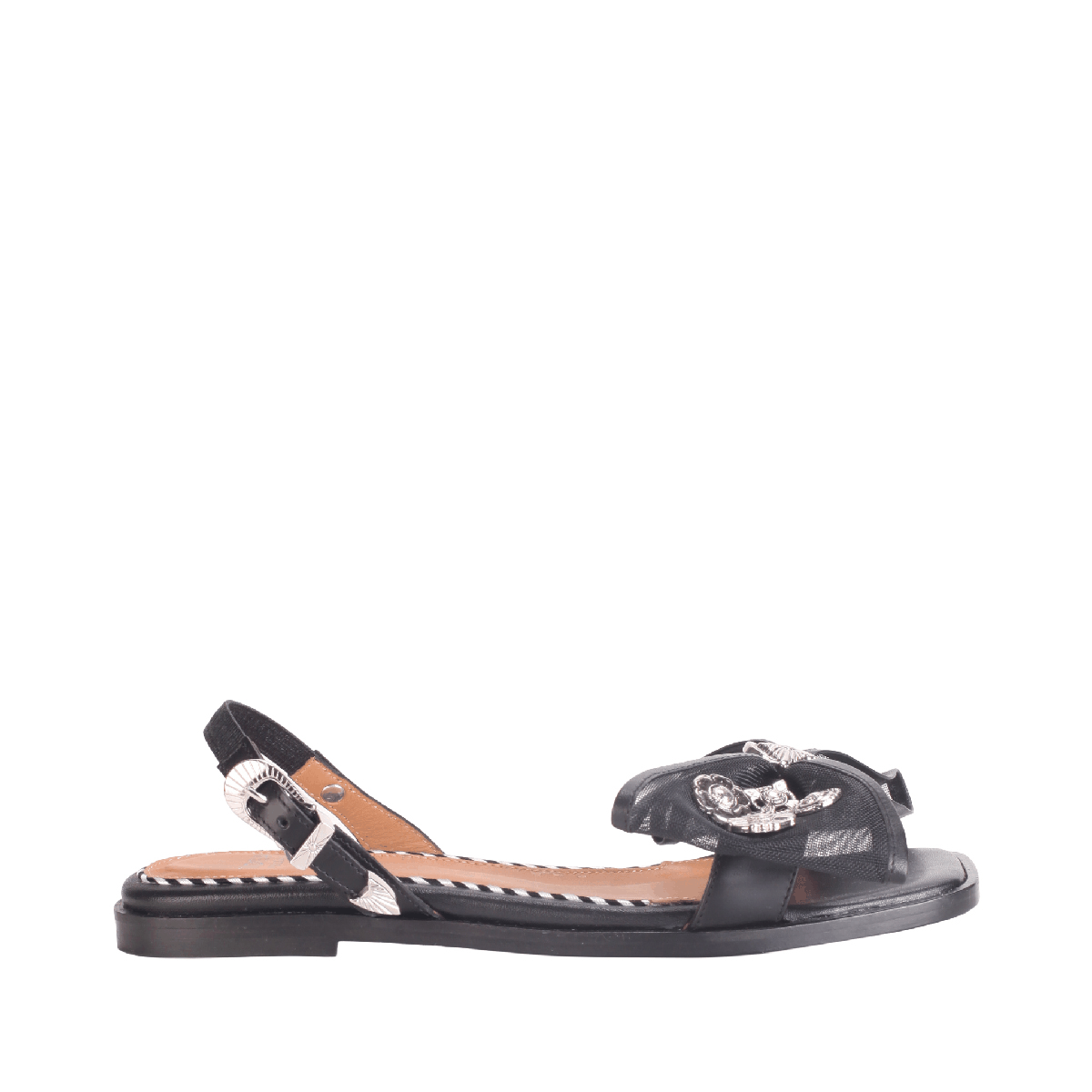 Toga Pulla AJ1378 black lace sandals Woman