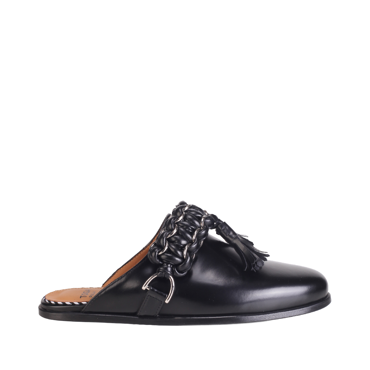 Toga Pulla AJ1440 black leather mule woman 