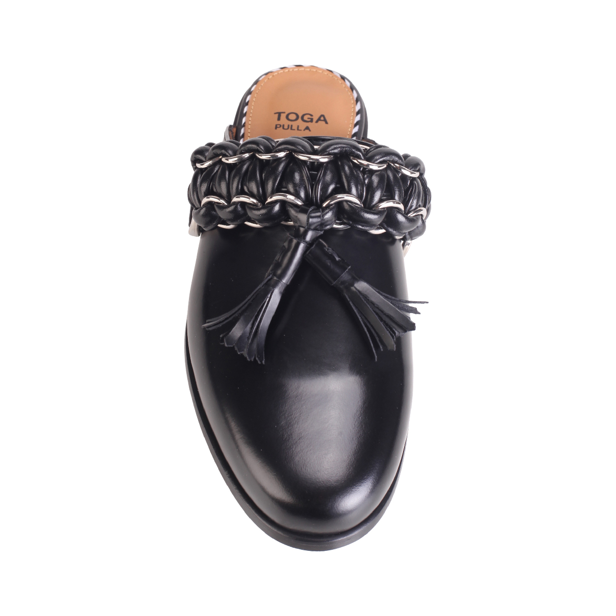  Toga Pulla AJ1440 black leather mule woman 