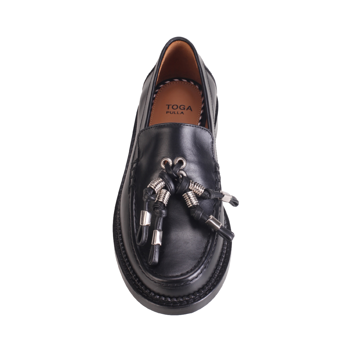  Toga Pulla AJ1442 black leather loafer woman 