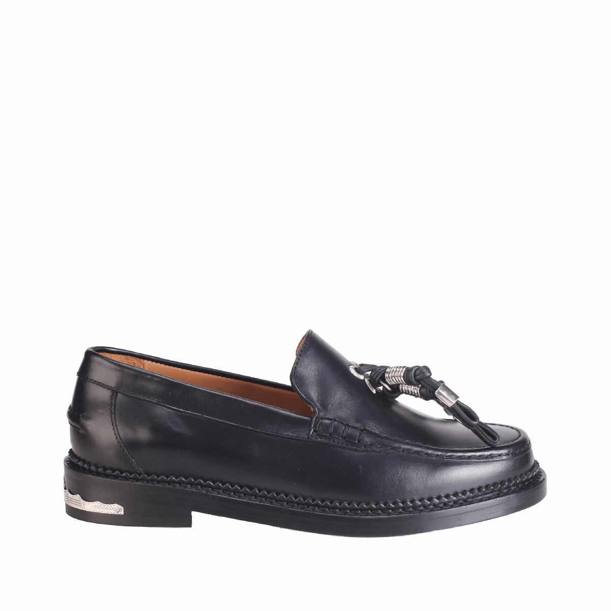  Toga Pulla AJ1442 black leather loafer woman
