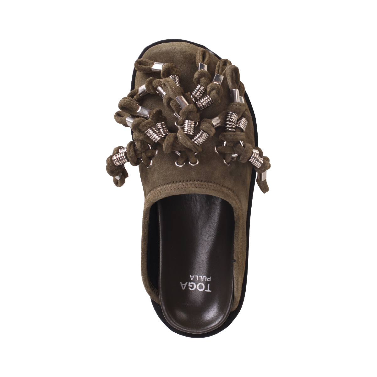  Toga Pulla AJ1443 green suede sandal woman 