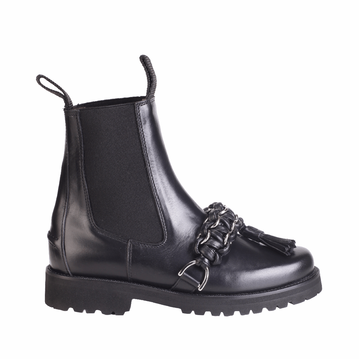  Toga Pulla AJ1444 black leather boots woman