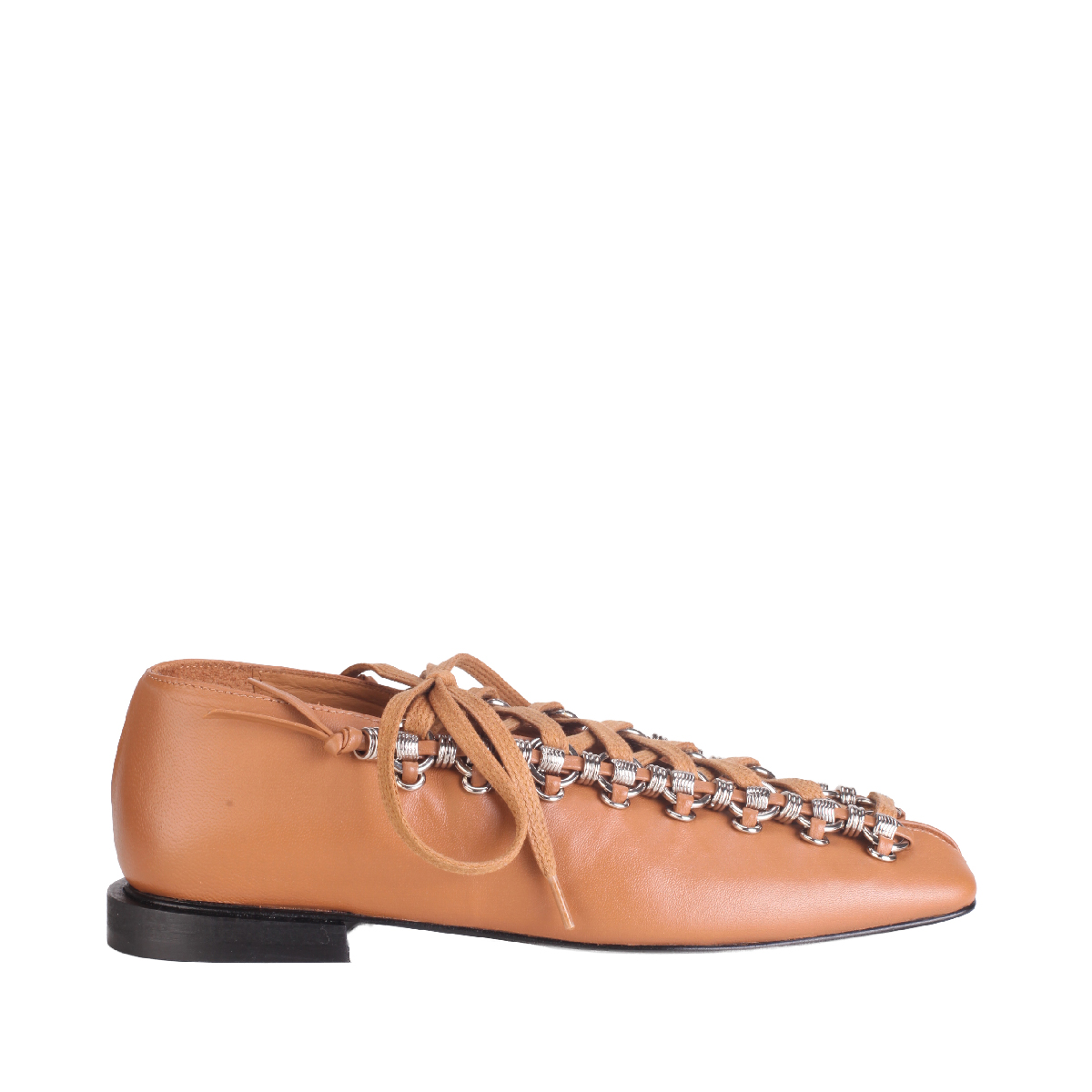 Toga Pulla AJ1452 leather Tan Flat shoes women 