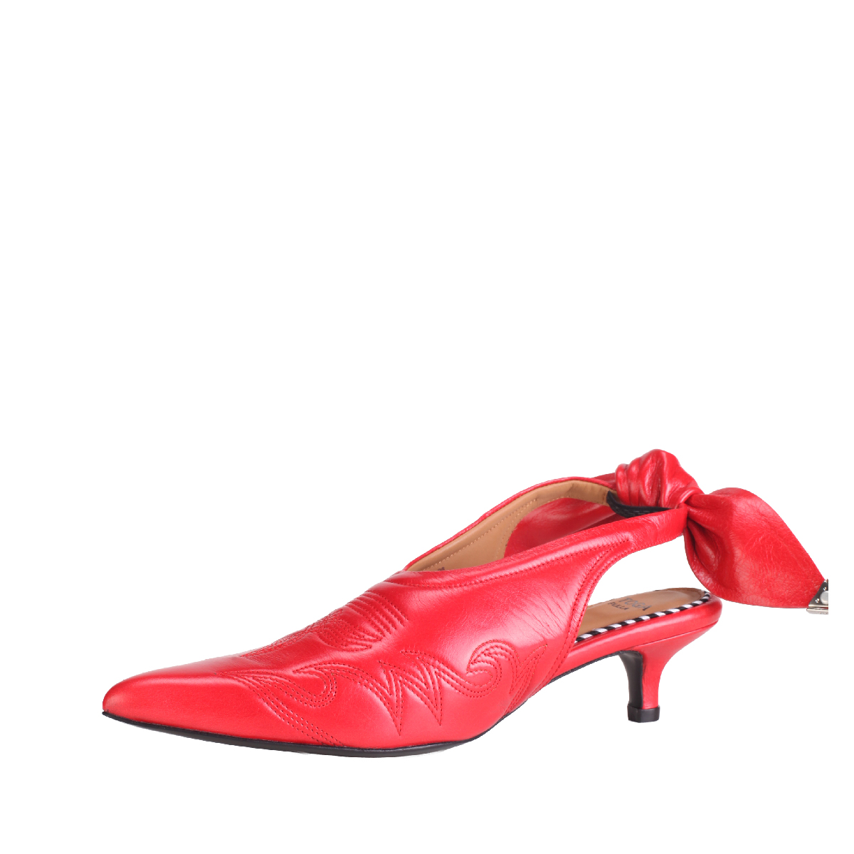  Toga pulla AJ1457 red leather heel mule woman 