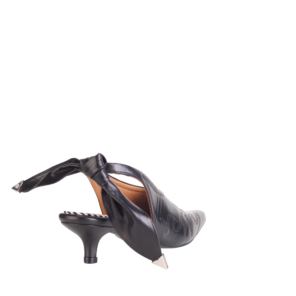  Toga Pulla aj1457 heel mule black leather woman 