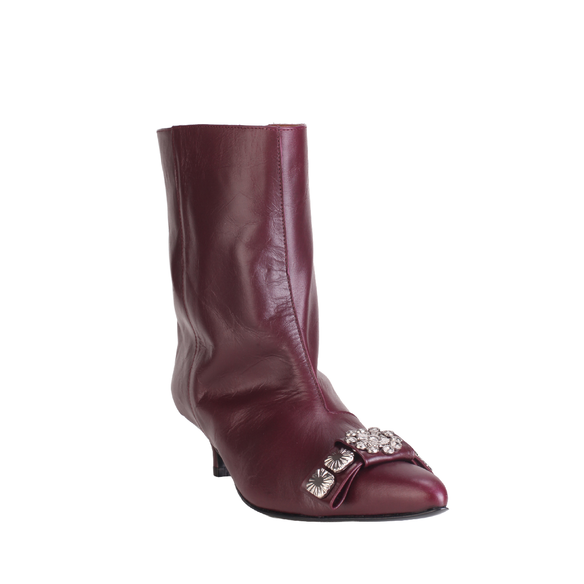  Toga Pulla kitten heel leather boots woman 