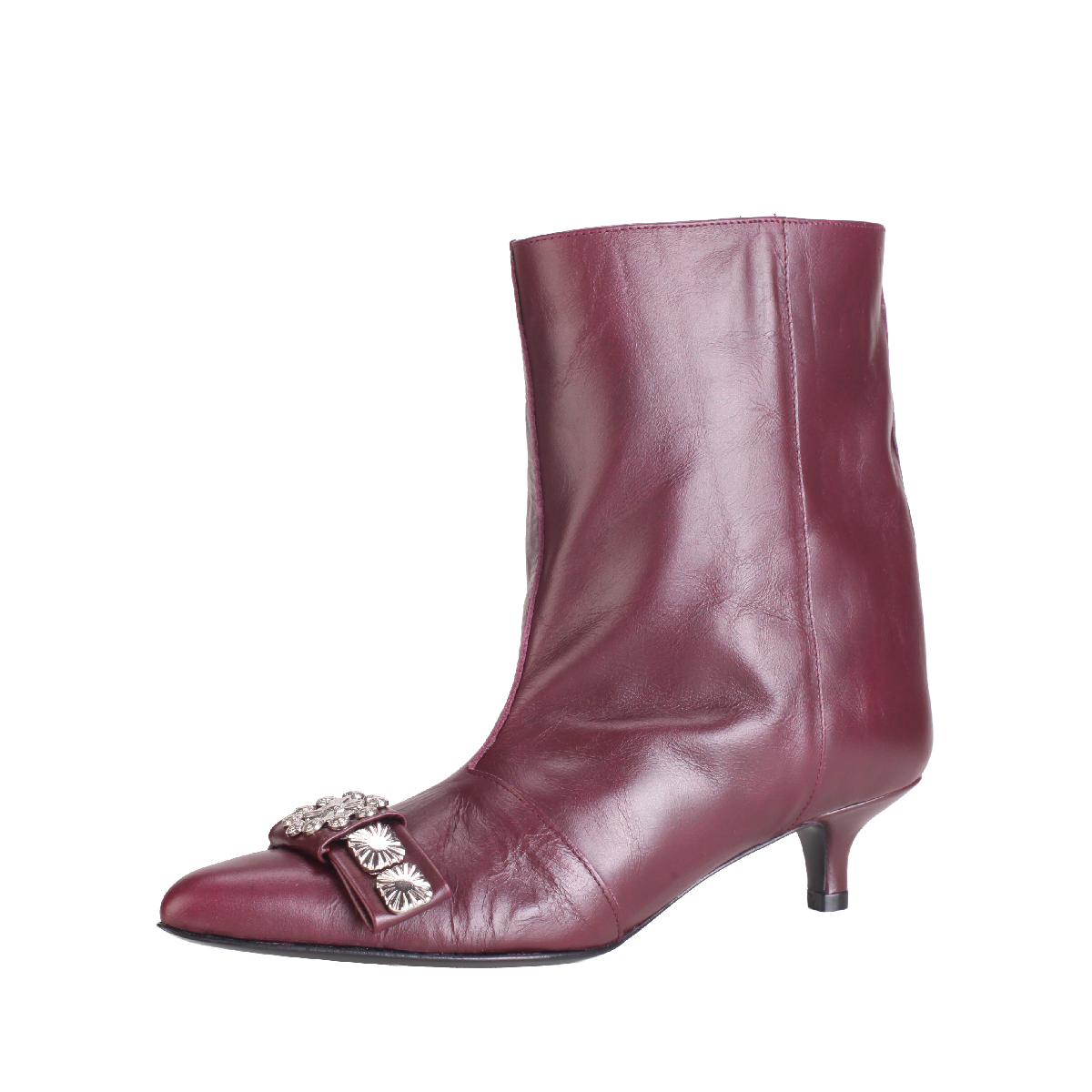  Toga Pulla kitten heel leather boots woman 