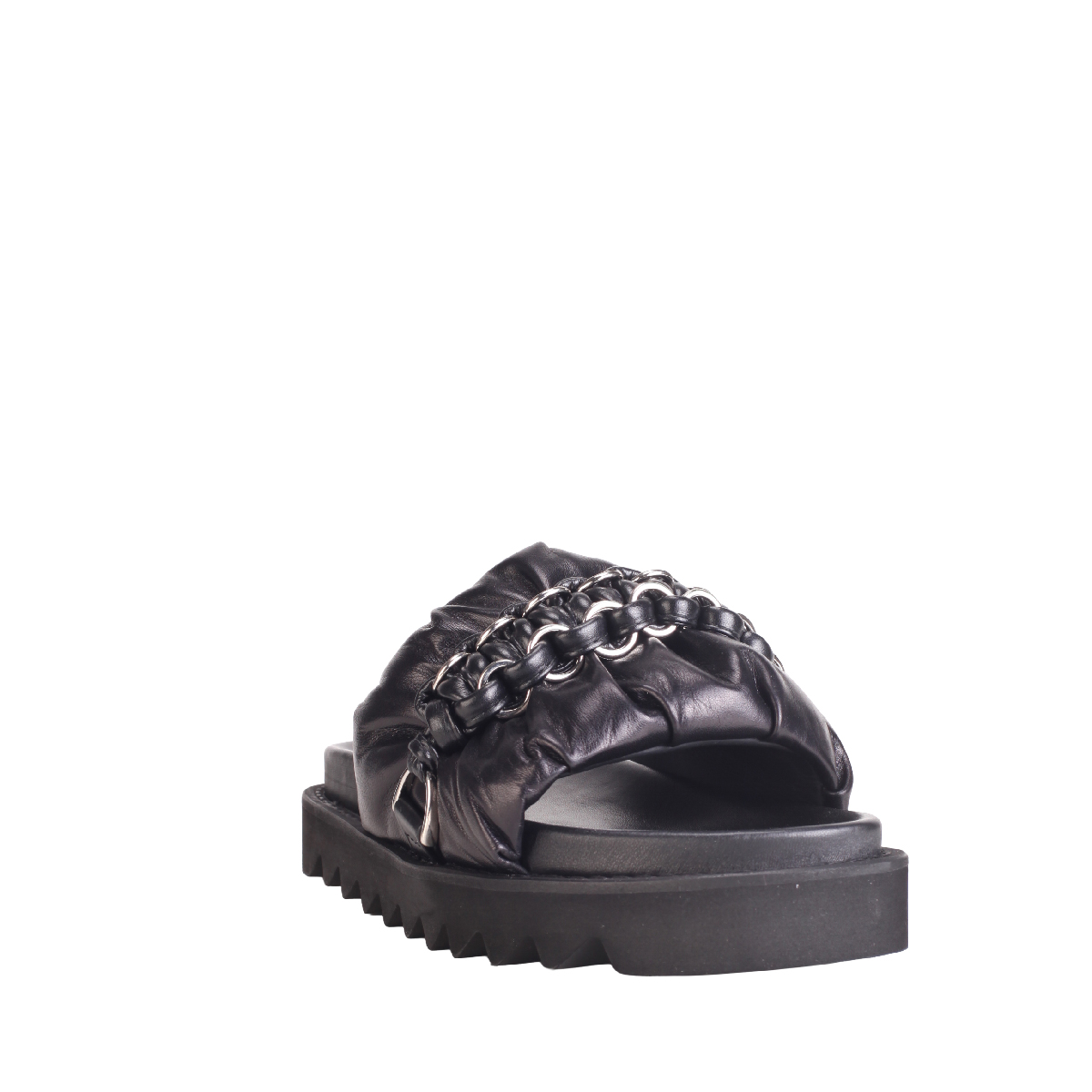  Toga Pulla AJ1463 black leather sandal woman 