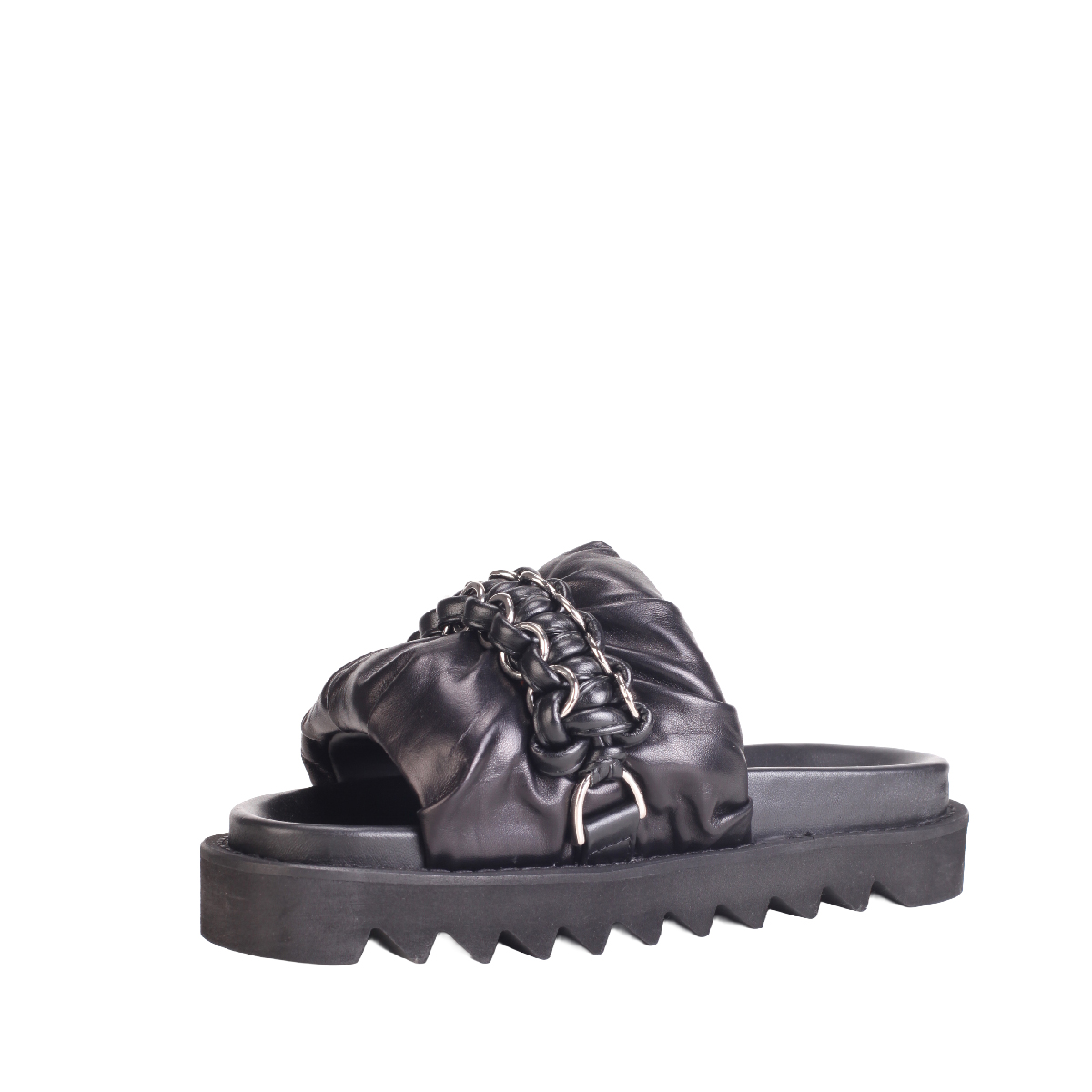  Toga Pulla AJ1463 black leather sandal woman 