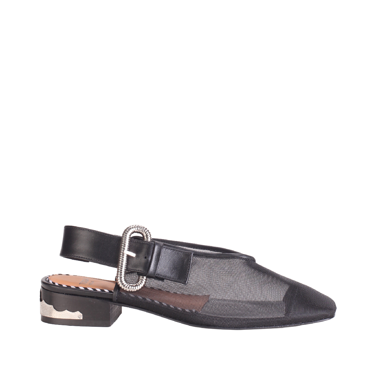 Toga Pulla AJ897 black mesh sandal woman
