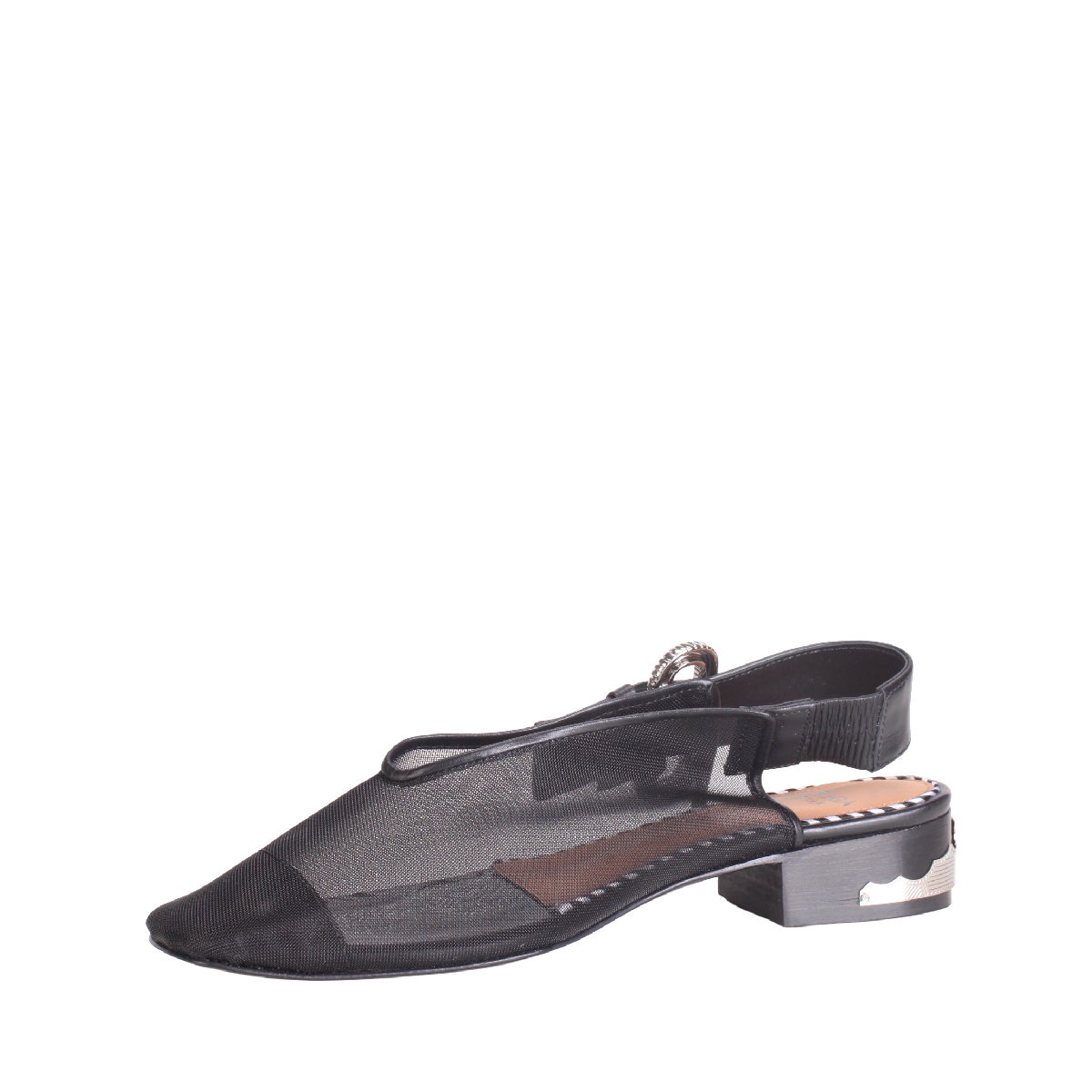 Toga Pulla AJ897 black mesh sandal woman