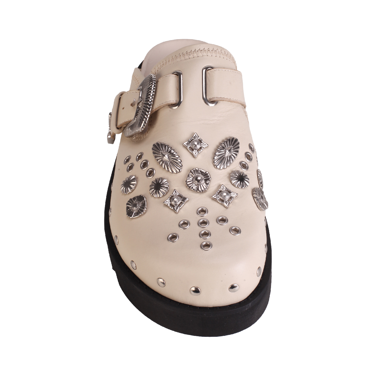  Toga Virilis AJ1066 off white leather slippers 