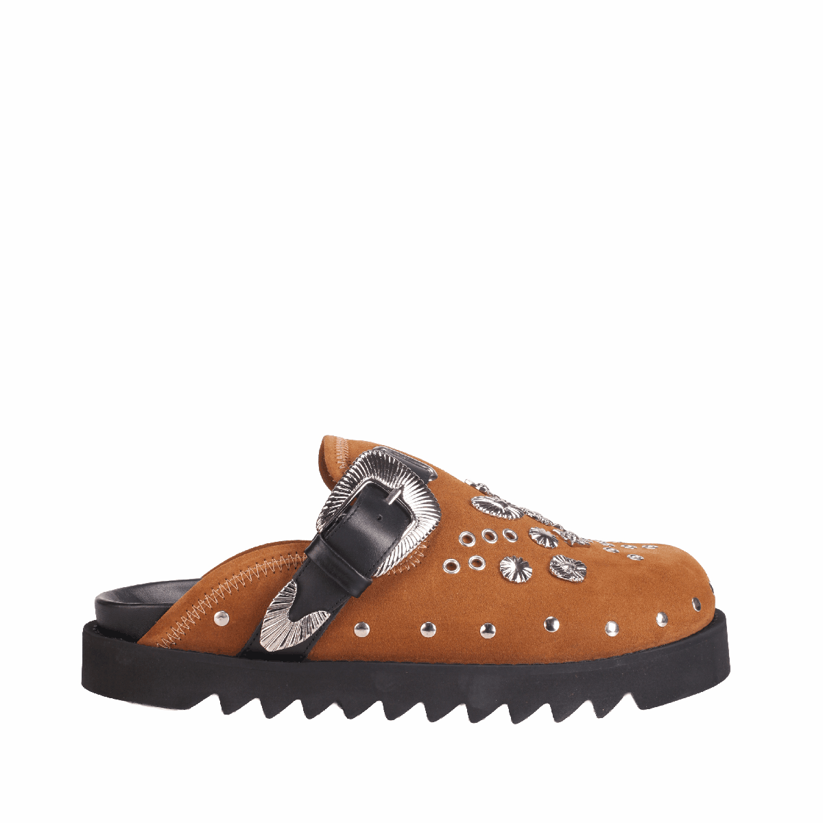  AJ1066 Suede Slippers Kaki men