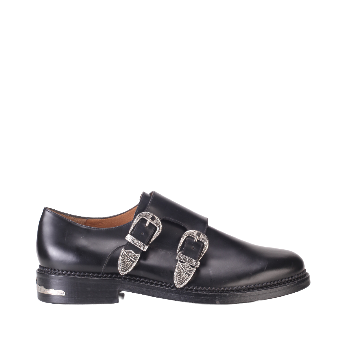 AJ1175 Leather Loafers black men 