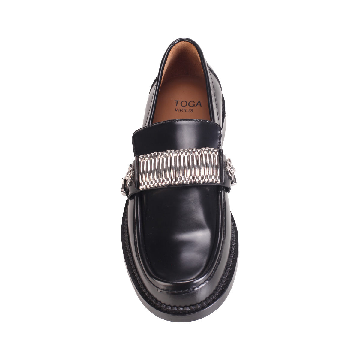  AJ1298 leather loafer Black men 