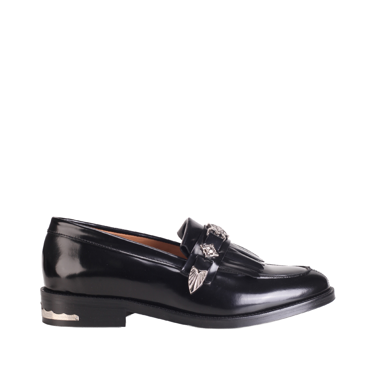 AJ1324 leather loafer black men 