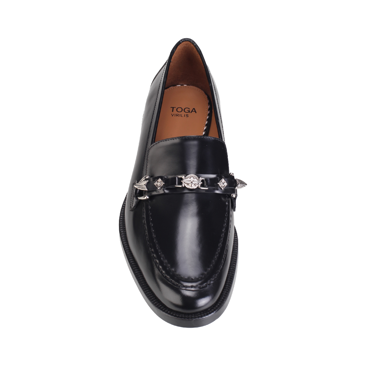  Toga Virilis AJ1354 black leather loafer man 