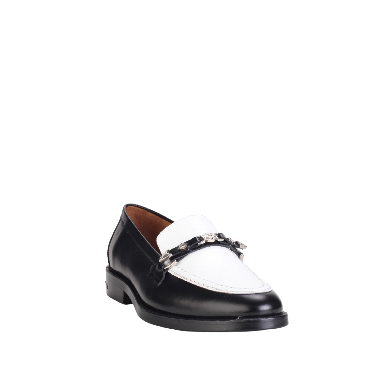  Toga Virilis AJ1354 black white leather loafer man 