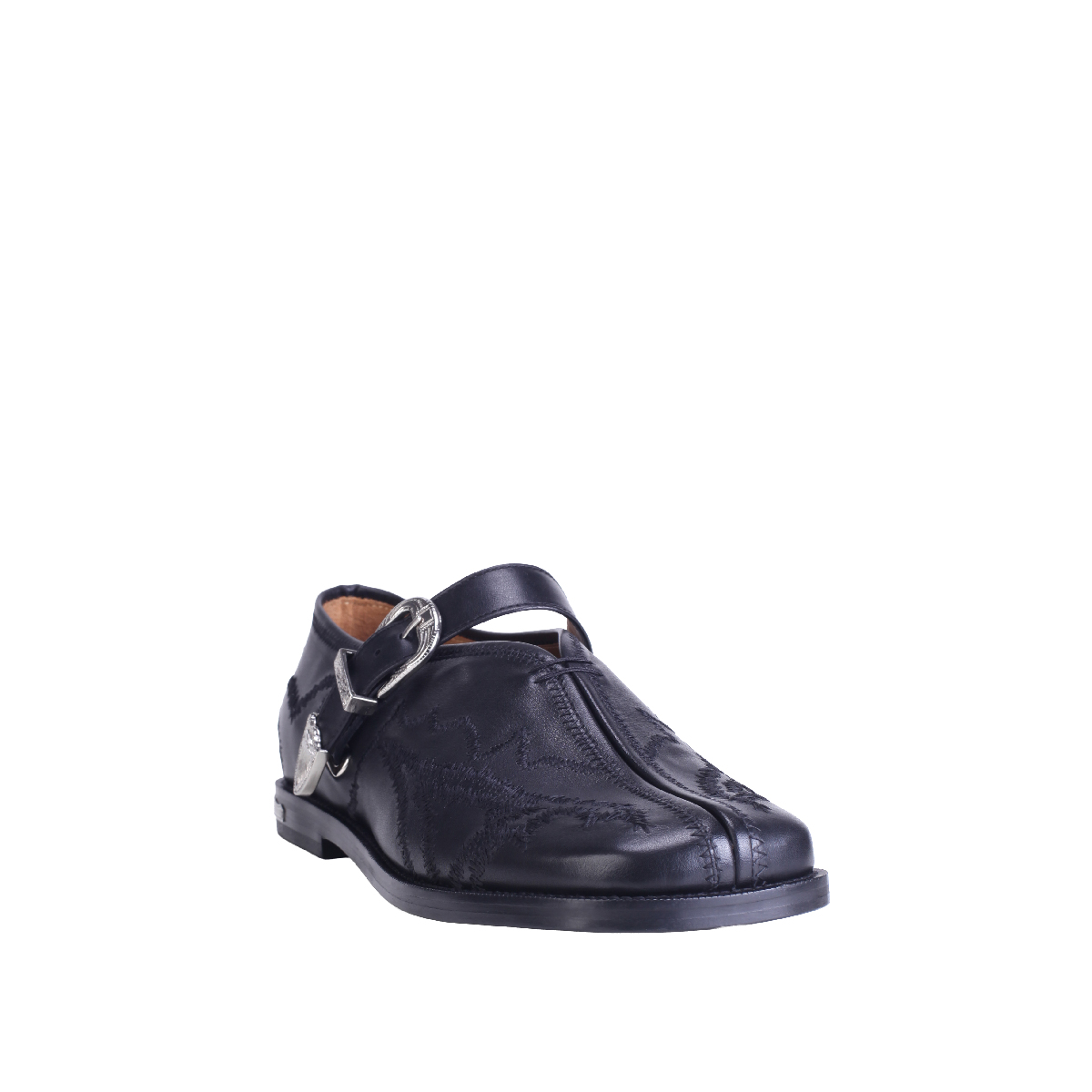  AJ1392 leather loafer black men 