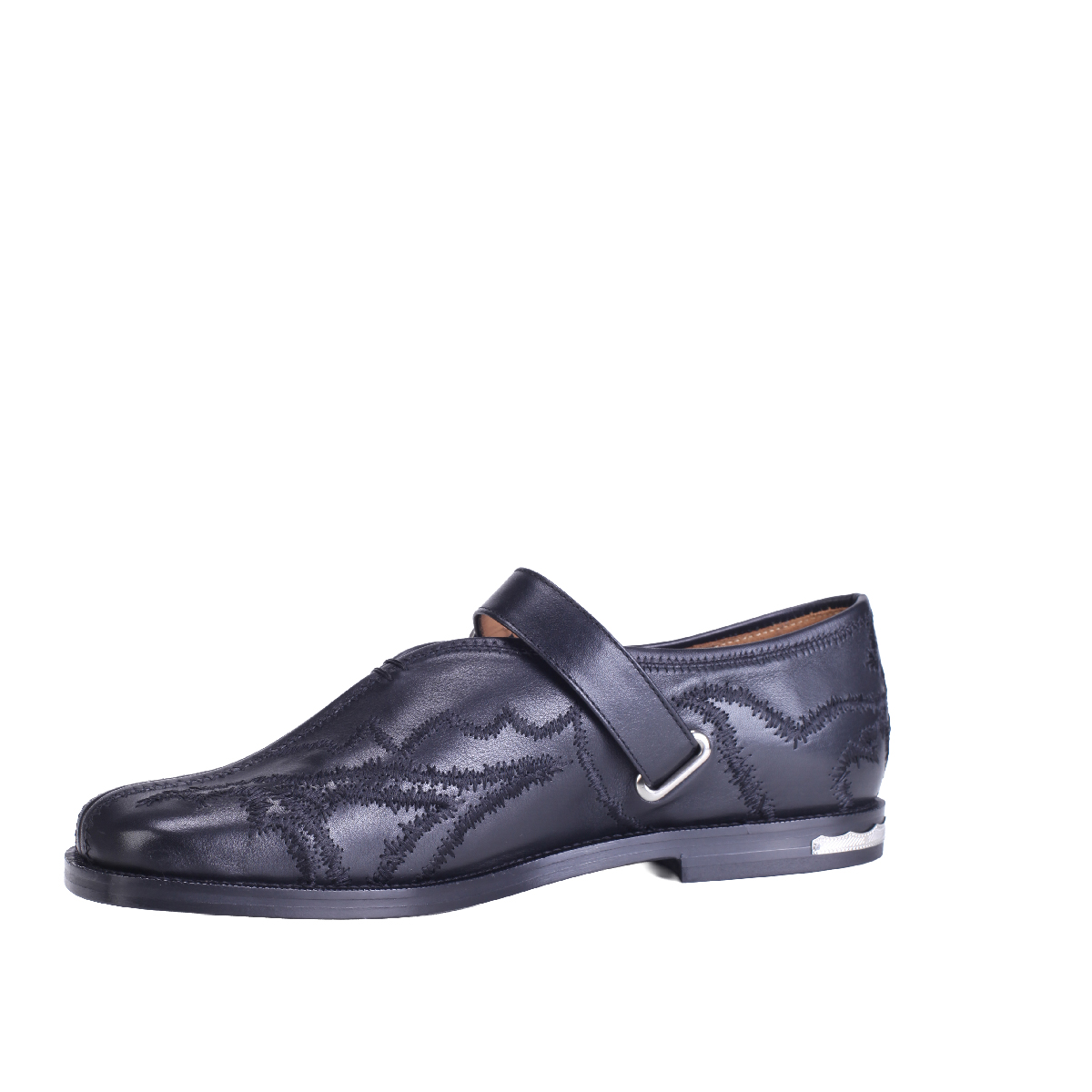  AJ1392 leather loafer black men 