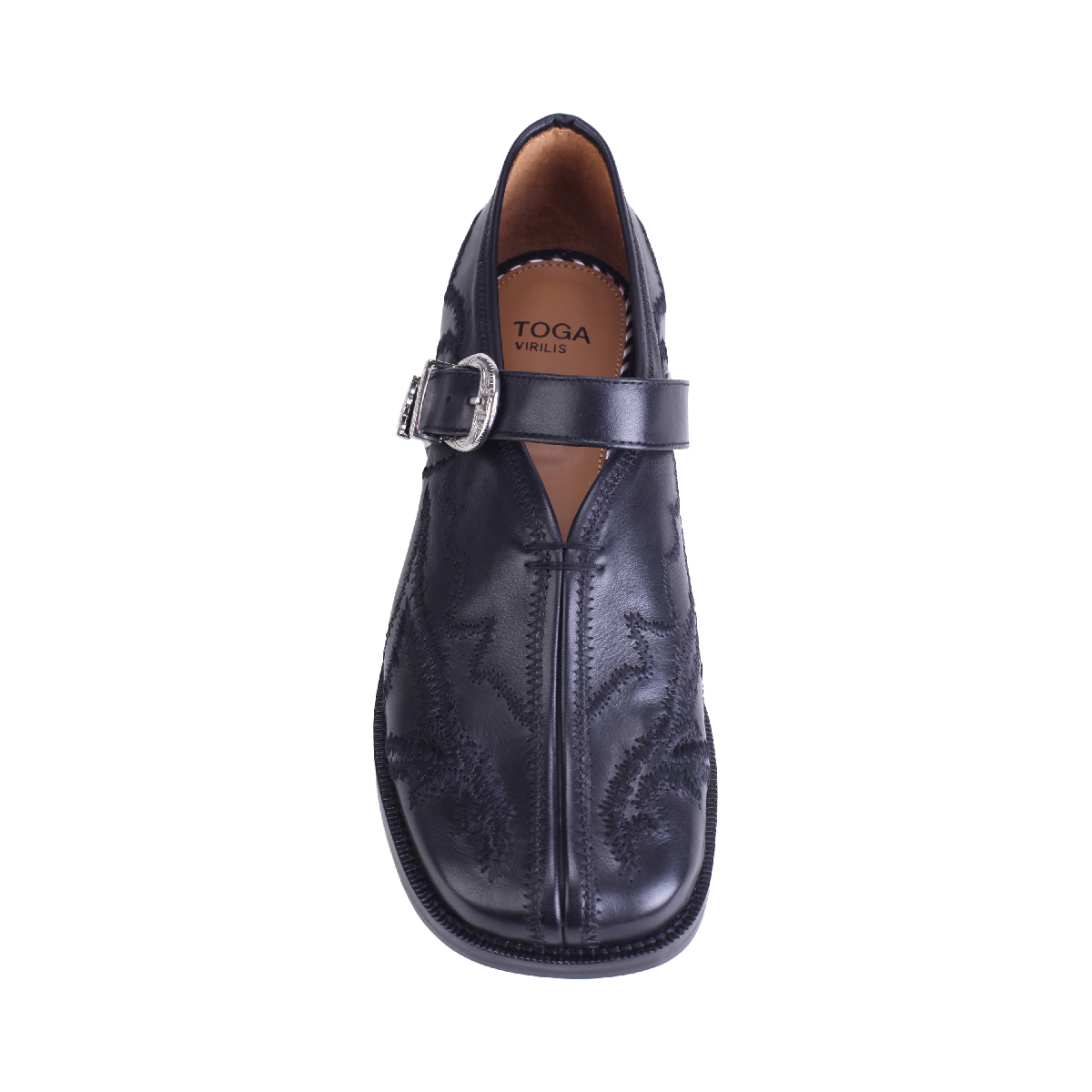  AJ1392 leather loafer black men 